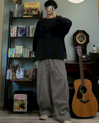 ストライプワイドパンツ RR0053