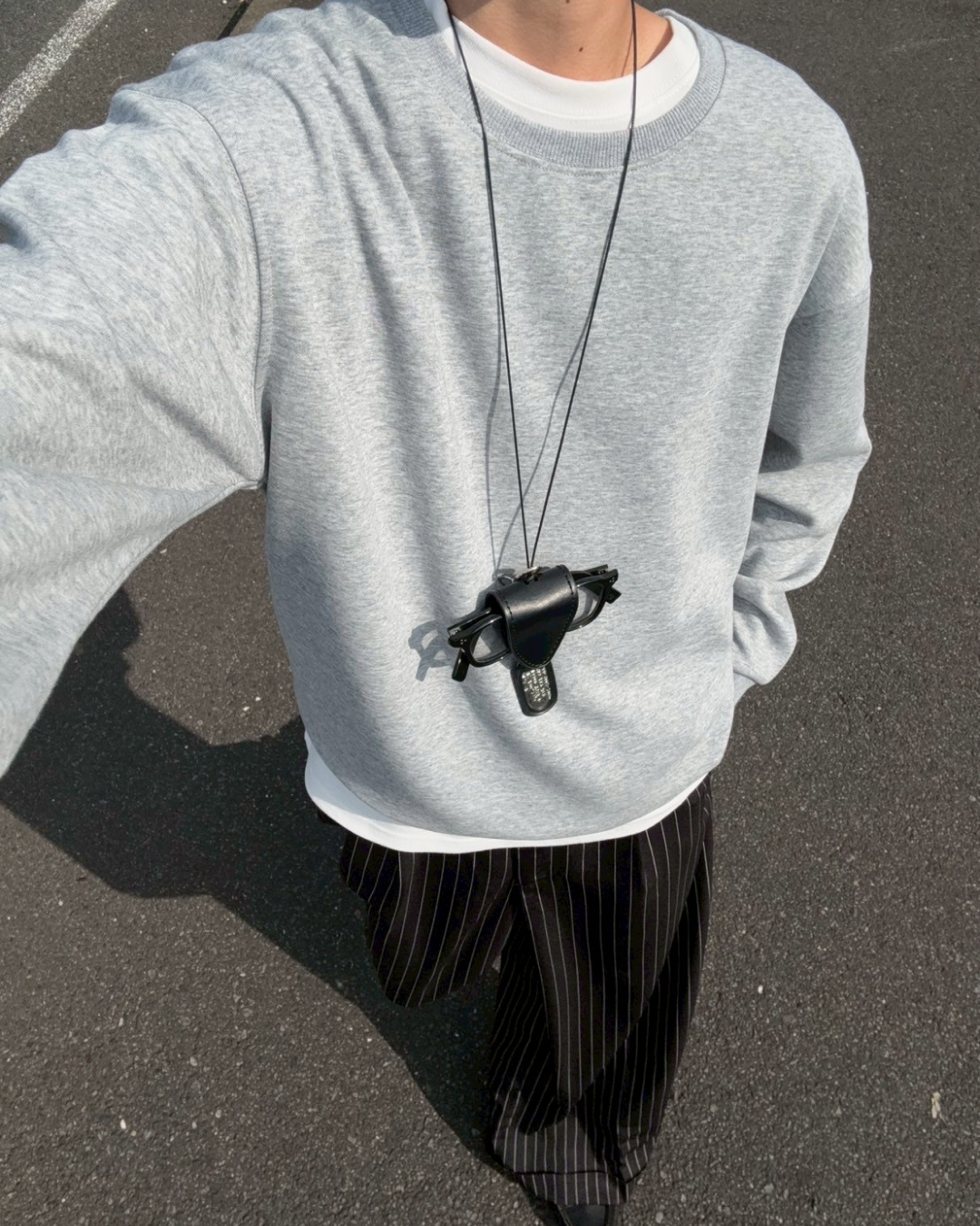 ラウンドネックコットンスウェット RR0055