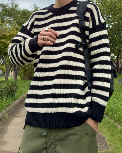 ボーダー柄ニット RR0093
