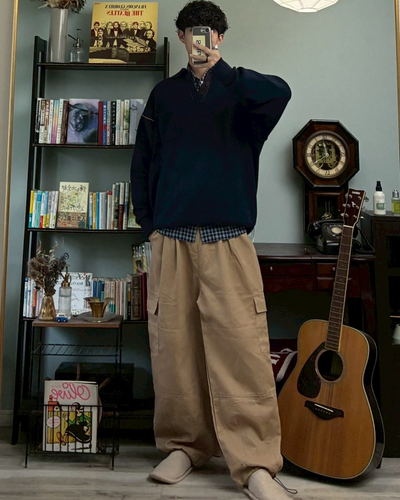 ドローコード付きカーゴパンツ RR0100