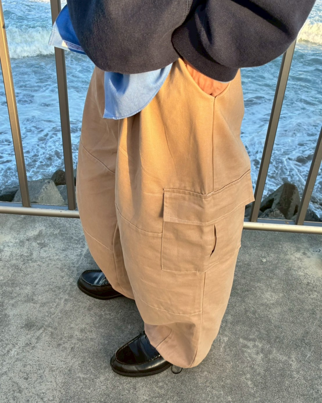 ドローコード付きカーゴパンツ RR0