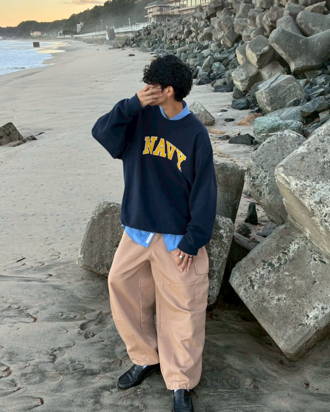 ドローコード付きカーゴパンツ RR0