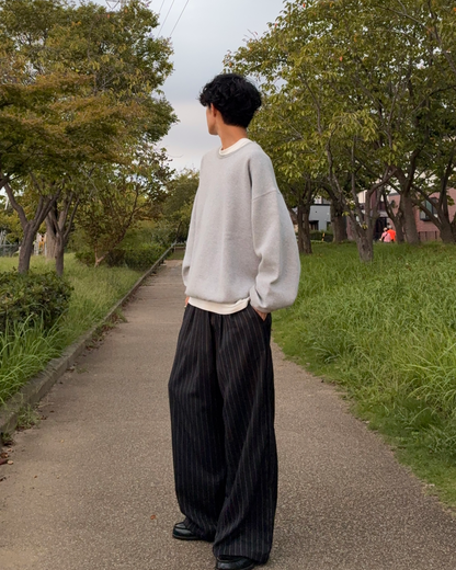 ワイドレッグストライプパンツ RR0103