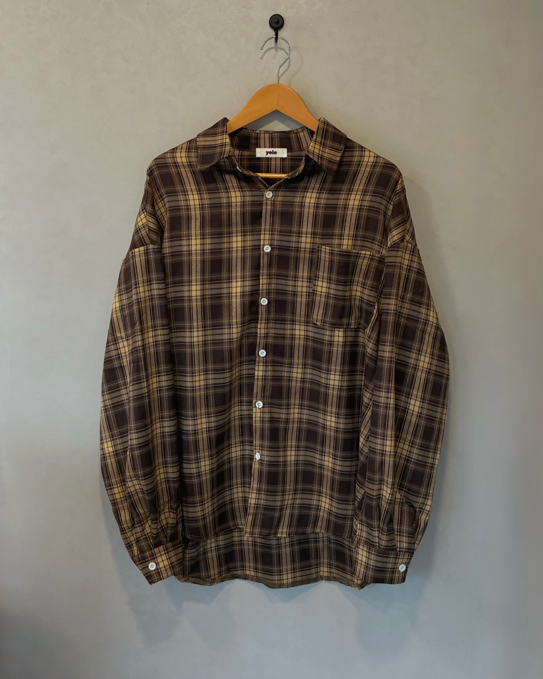 ブラウンチェックシャツ RR0113 – YOLO（ヨロ）｜ファッション通販