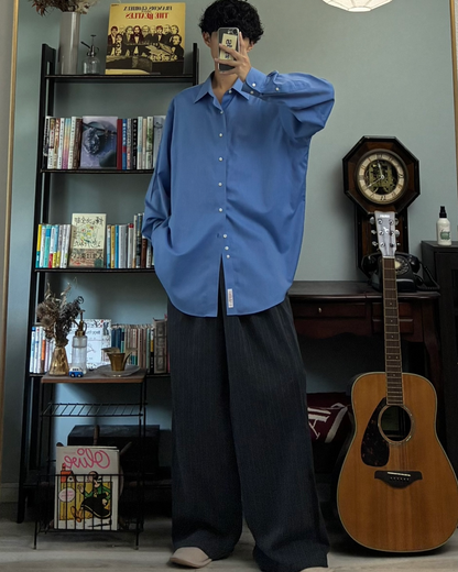 ピンストライプワイドパンツ RR0117