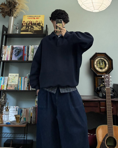 【即納】コットンポロスウェット RR0119