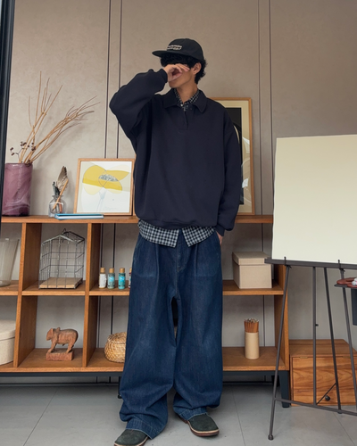 【即納】コットンポロスウェット RR0119