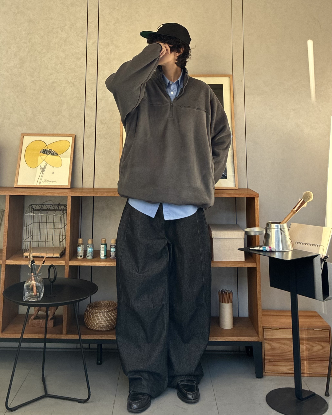 スタンドカラーフリースジャケット RR0121