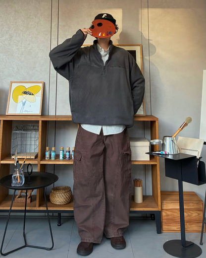 スタンドカラーフリースジャケット RR0121