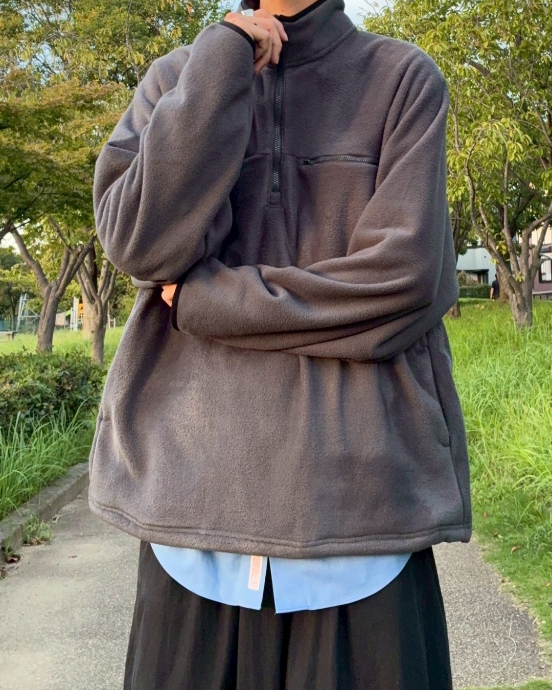 スタンドカラーフリースジャケット RR0121