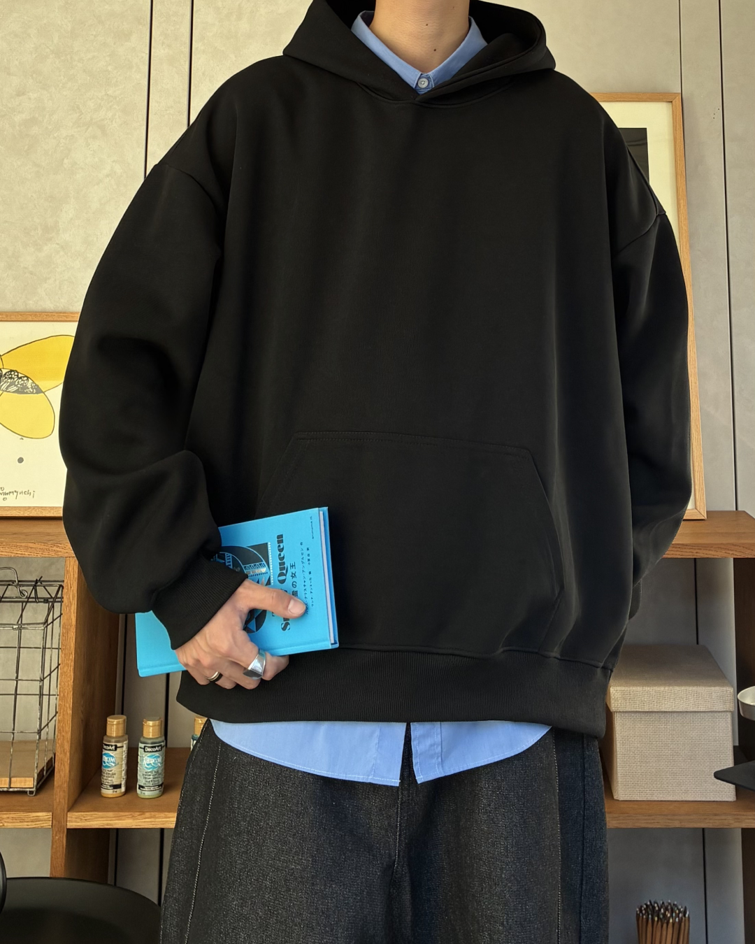 コットンオーバーサイズパーカー RR0138