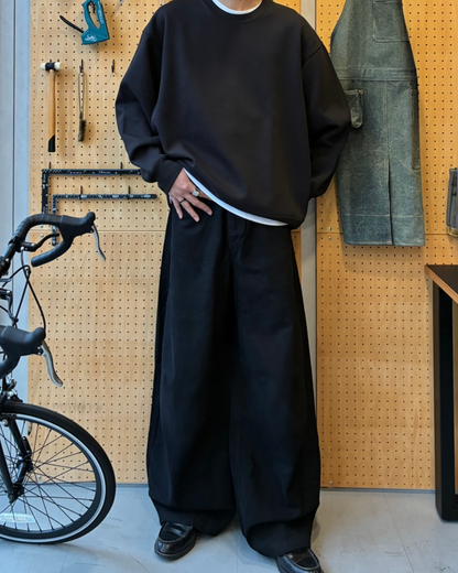 【即納】バルーンワイドレッグデニムパンツ RR5015