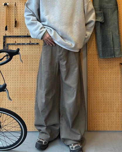 【即納】バルーンワイドレッグデニムパンツ RR5015