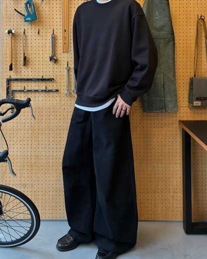 【即納】バルーンワイドレッグデニムパンツ RR5015