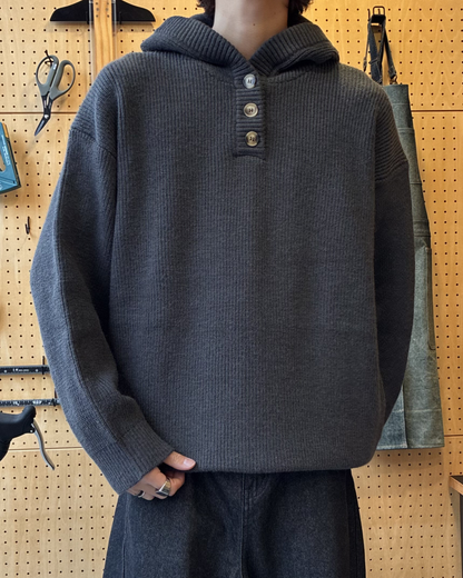 ハーフネックニットフーディー RR0178