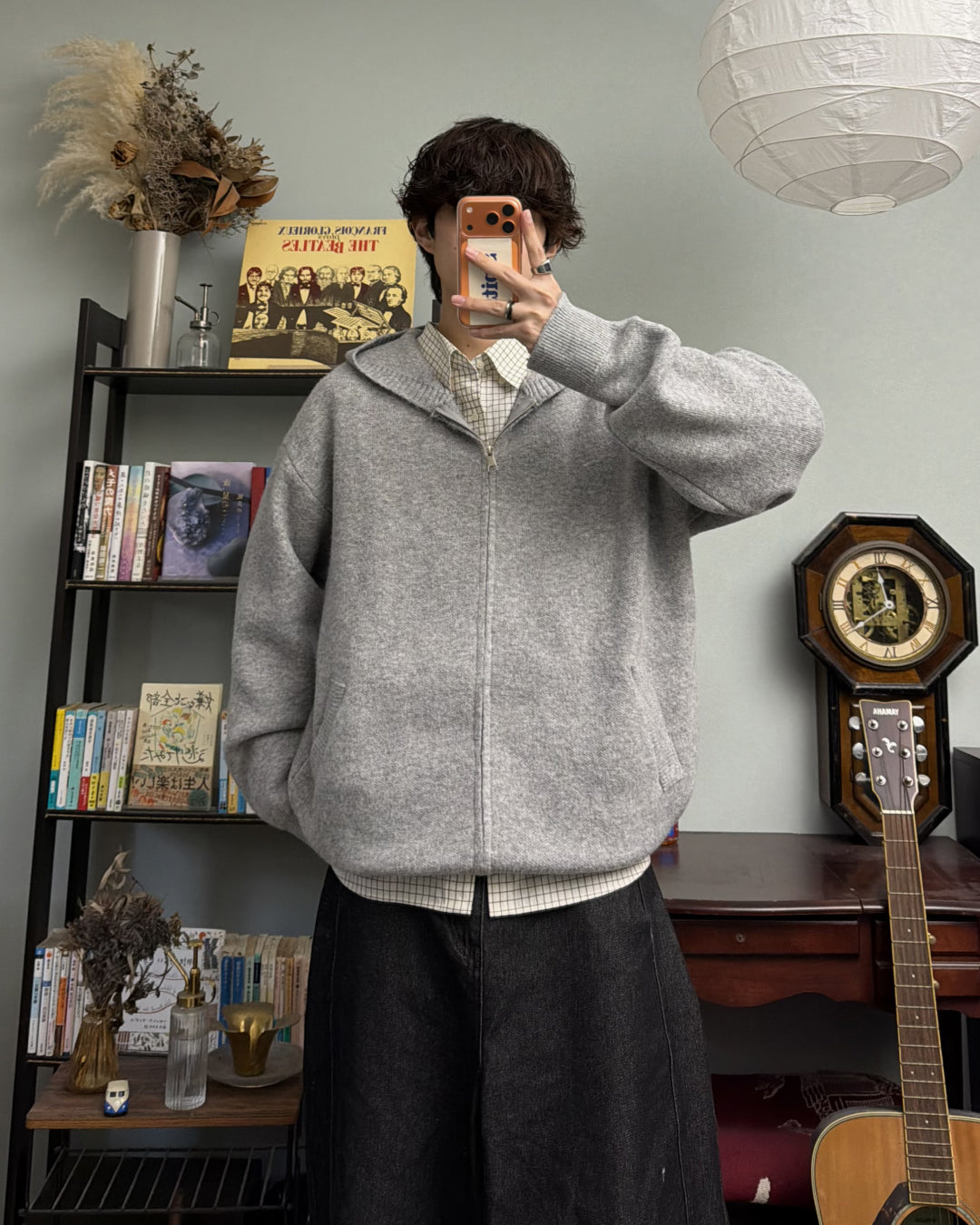 リブニットジップパーカー RR0189