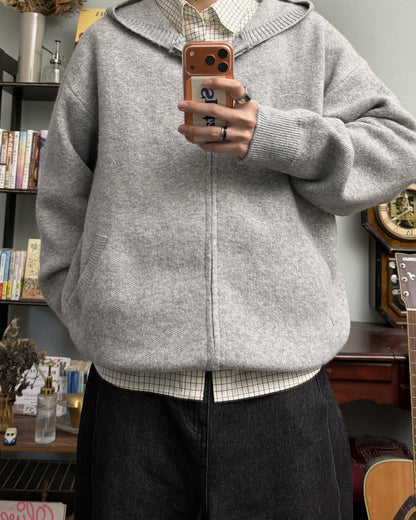 リブニットジップパーカー RR0189