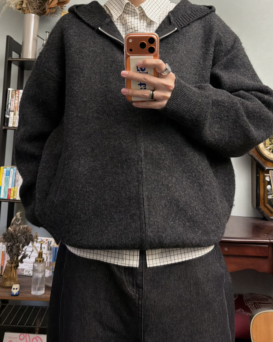 リブニットジップパーカー RR0189