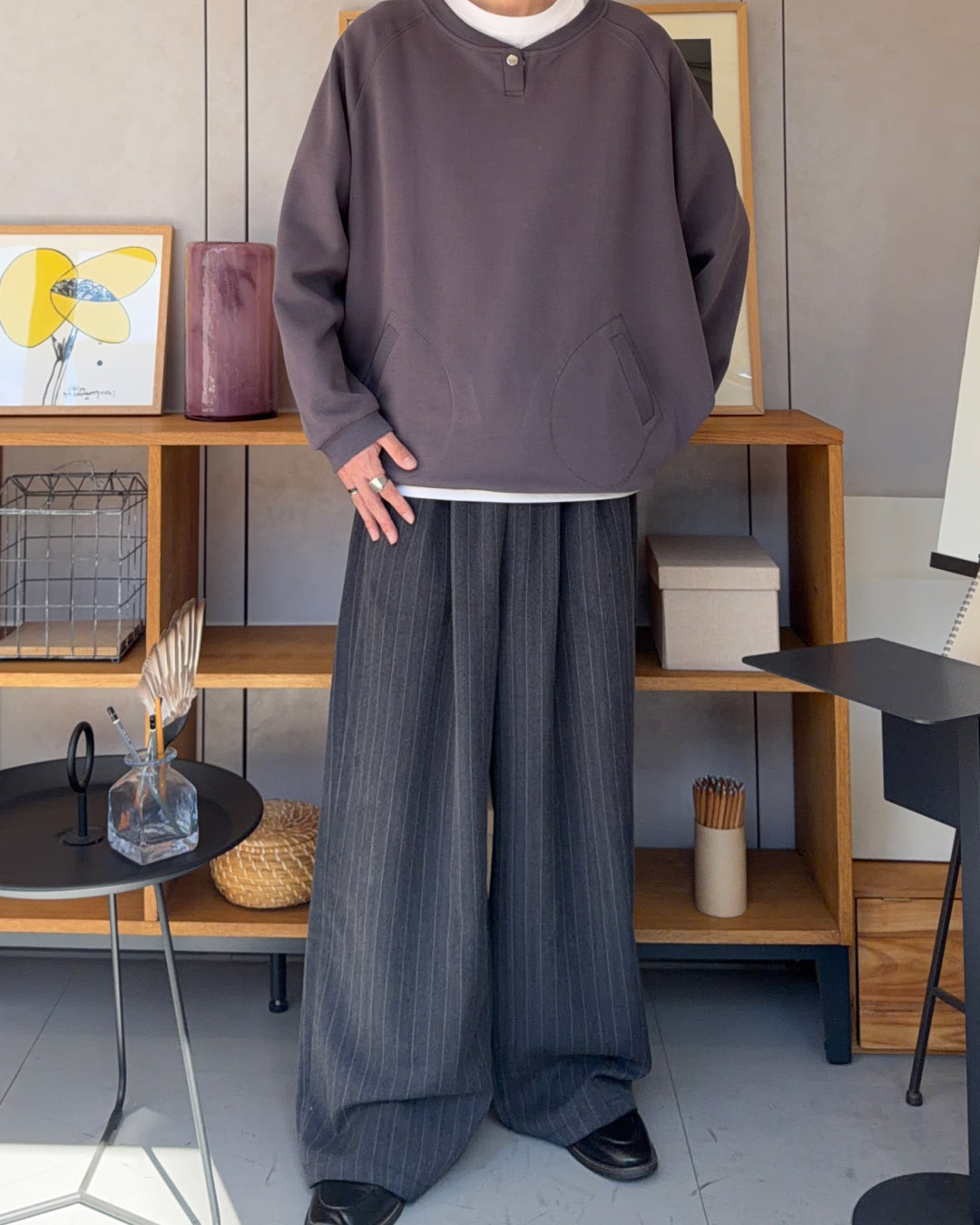 ヘンリーネックスウェットプルオーバー RR0210