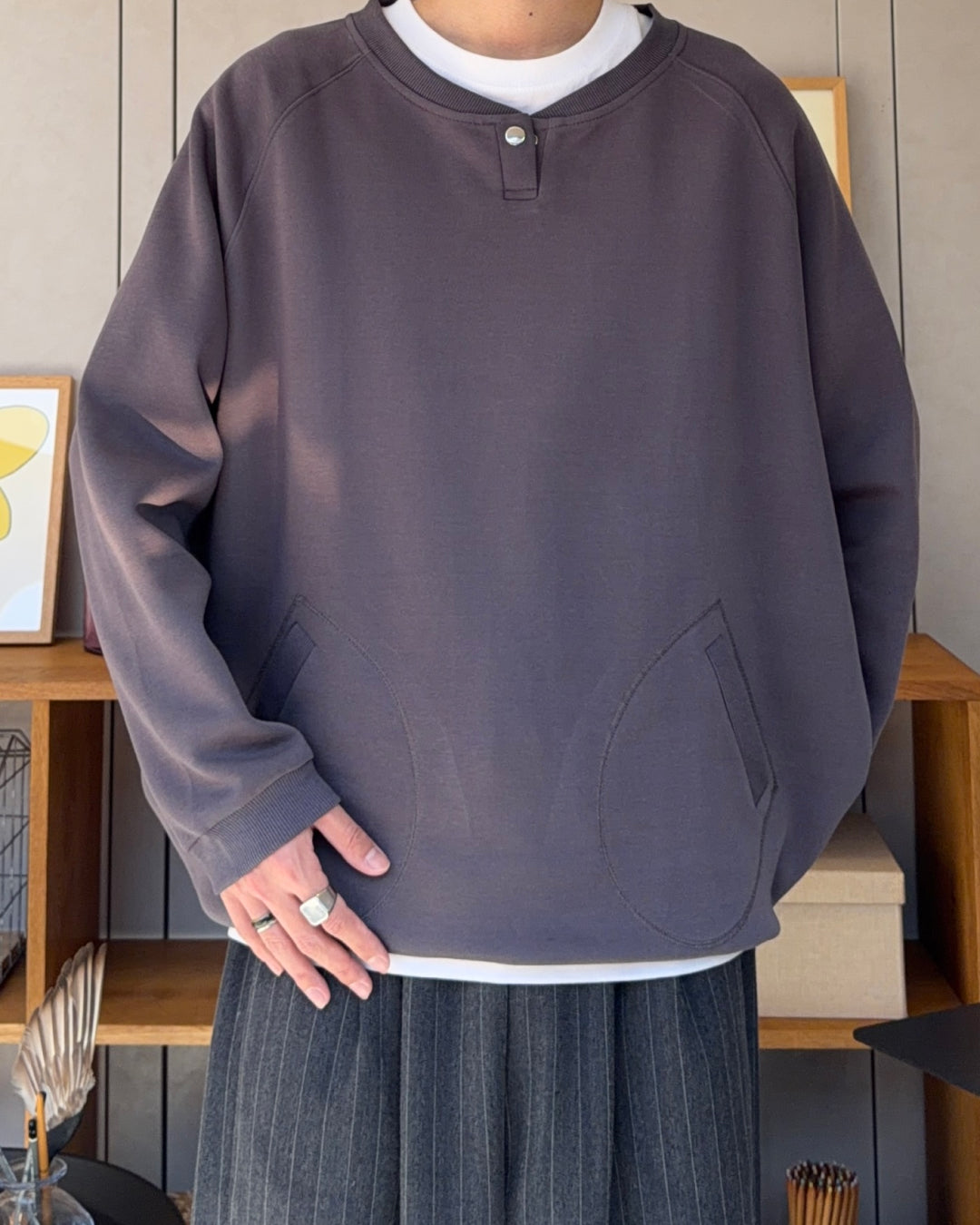 ヘンリーネックスウェットプルオーバー RR0210