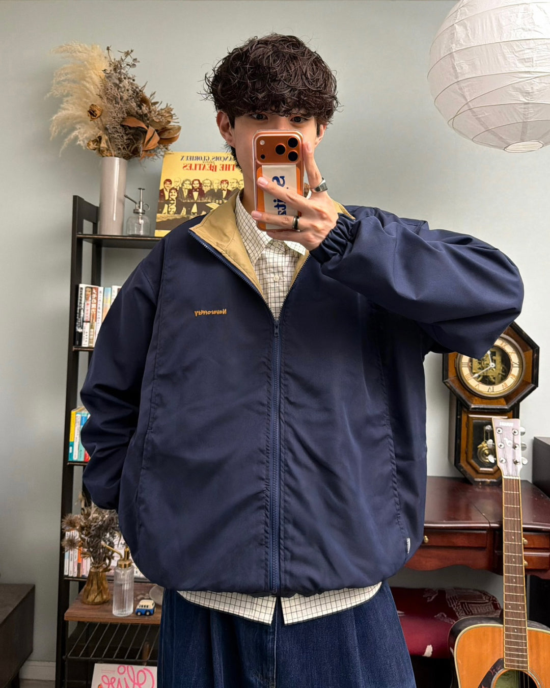 インナーカラーナイロンジャケット RR0211