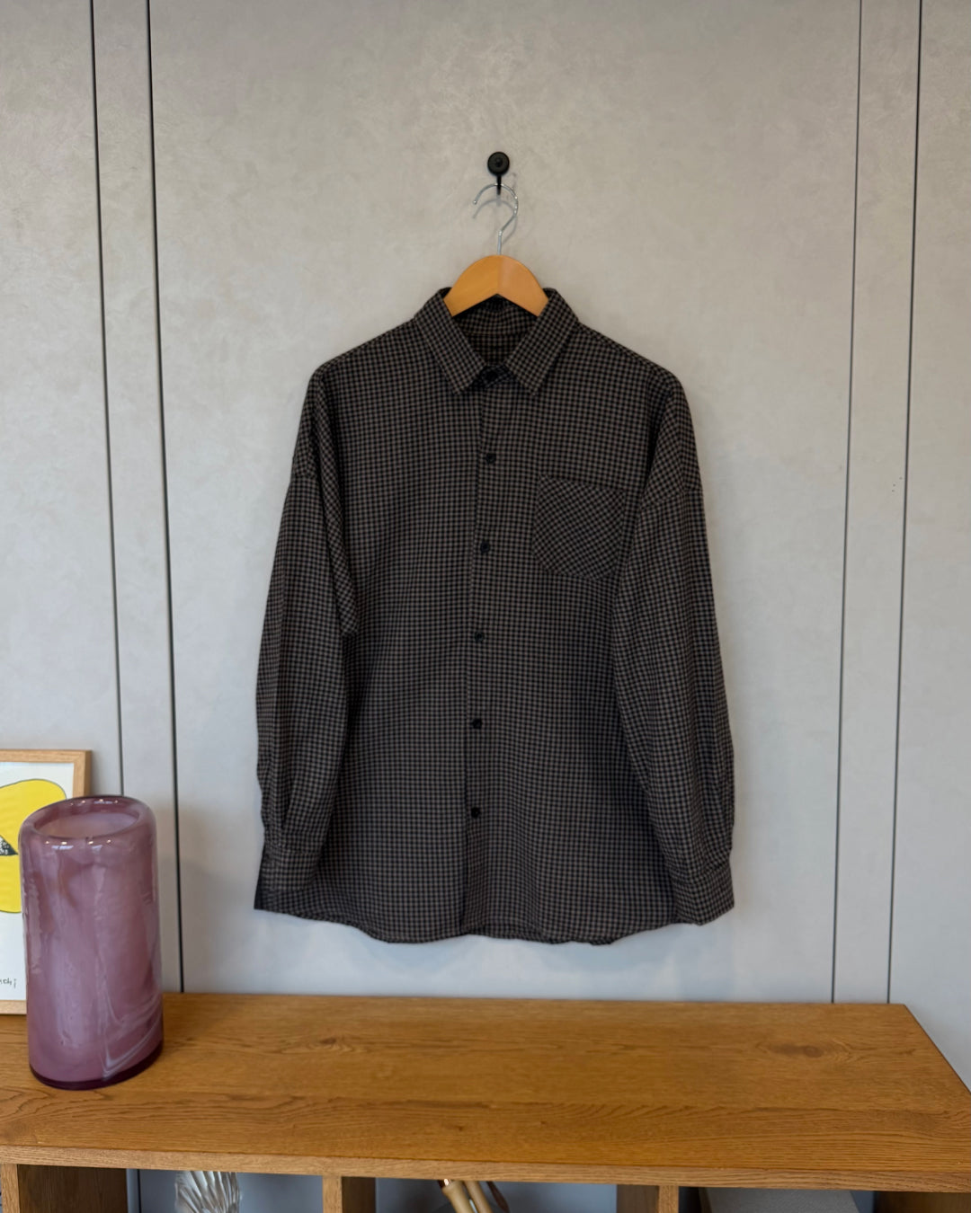ベーシックチェックビッグシルエットシャツ RR0218