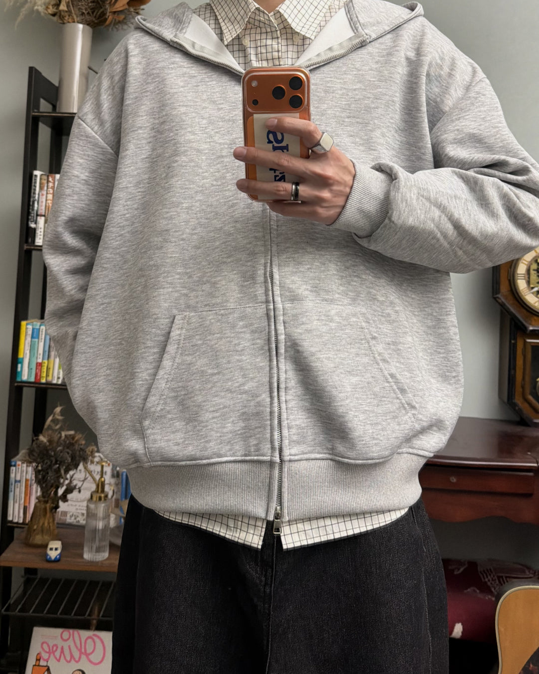 オーバーサイズジップパーカー RR0233