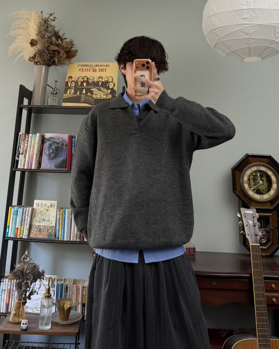 ポロカラーニットセーター RR0234