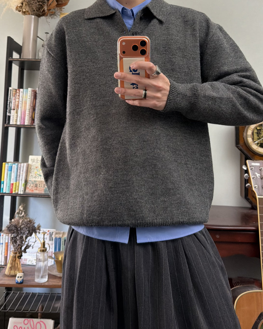 ポロカラーニットセーター RR0234