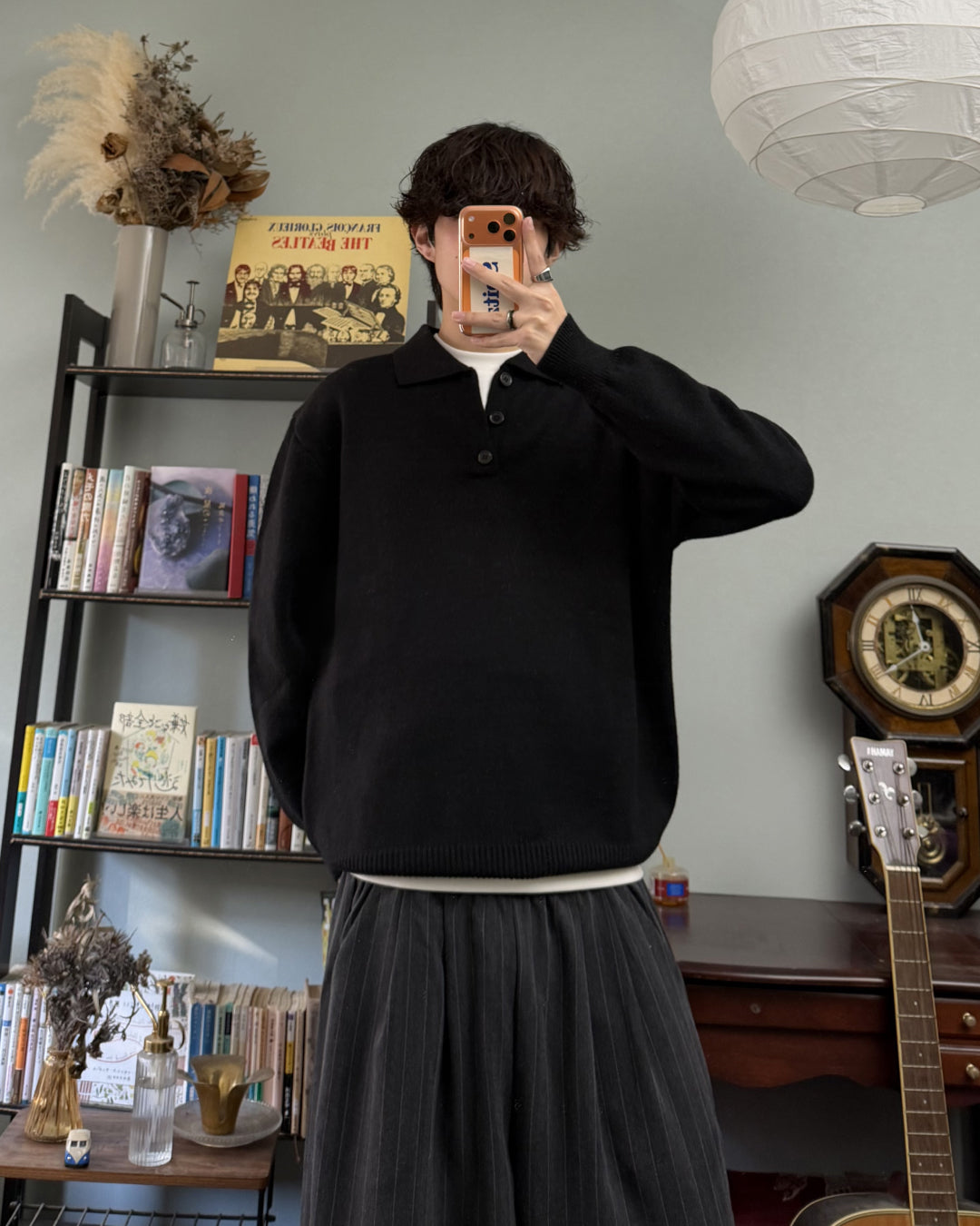 ポロカラーニットセーター RR0234