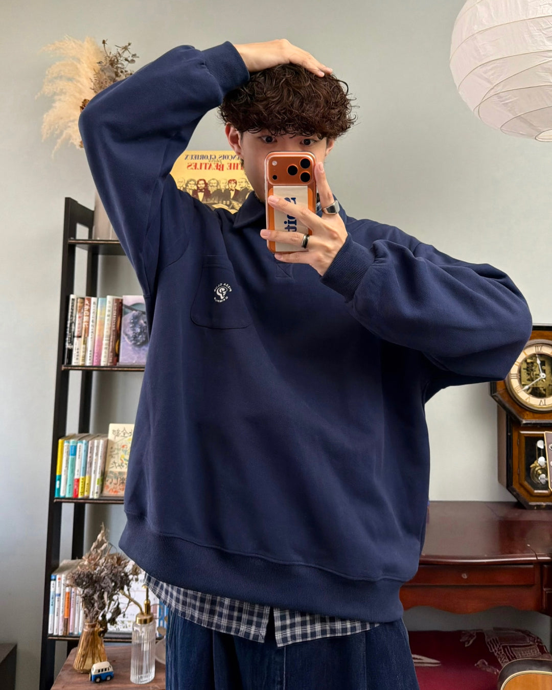 ポケットデザインポロスウェット　RR0243