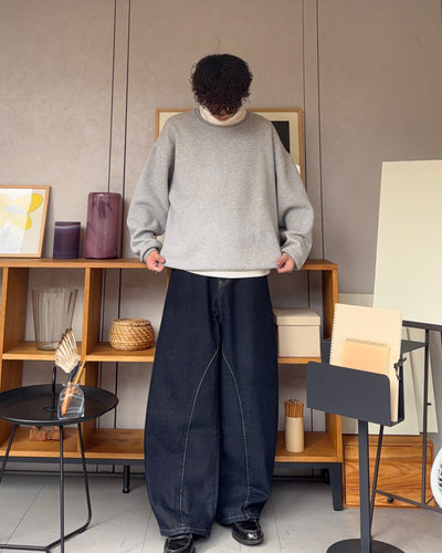 ボタンフライステッチカーブパンツ RR0252