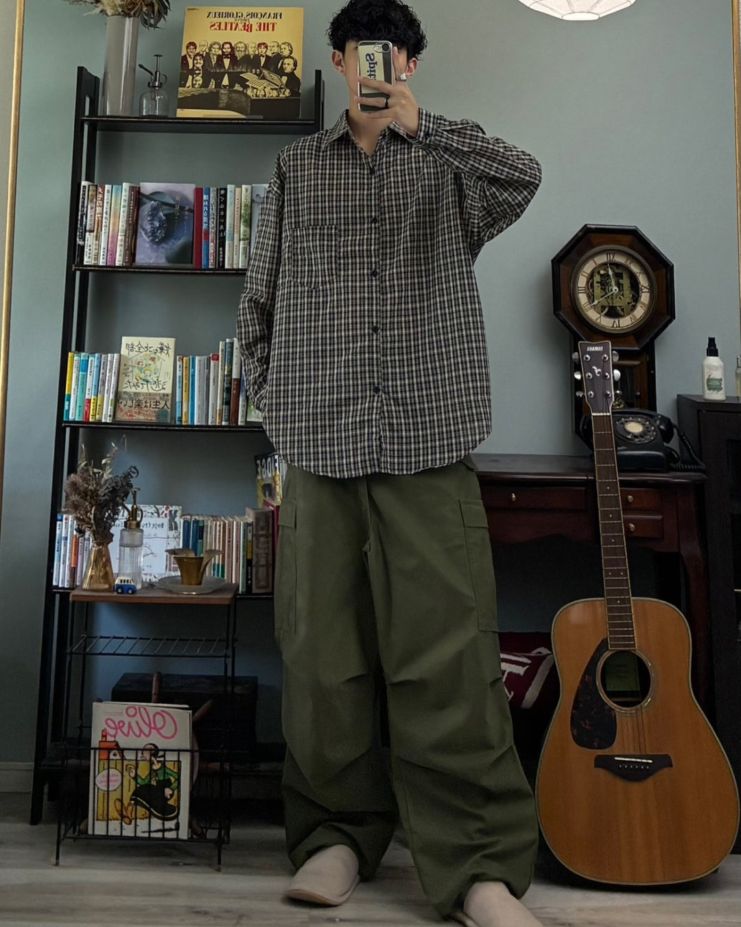 オーバーサイズチェックシャツ RR0257