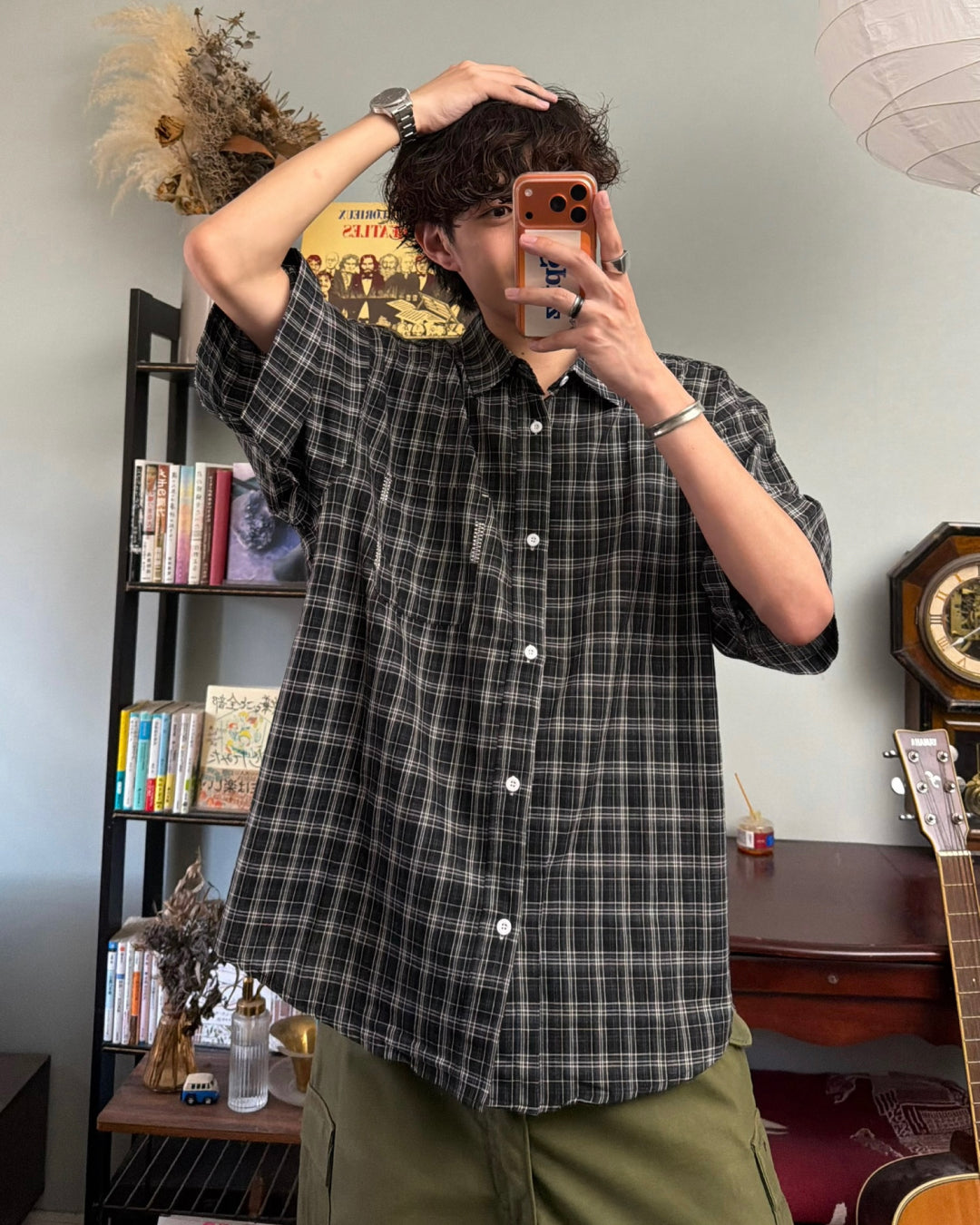 オンブレチェックシャツ RR0267