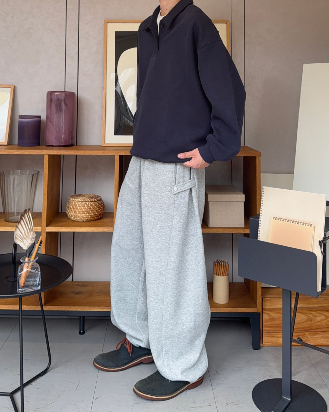 サイドベルトスウェットパンツ RR0276