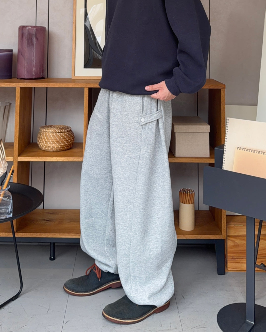 サイドベルトスウェットパンツ RR0276