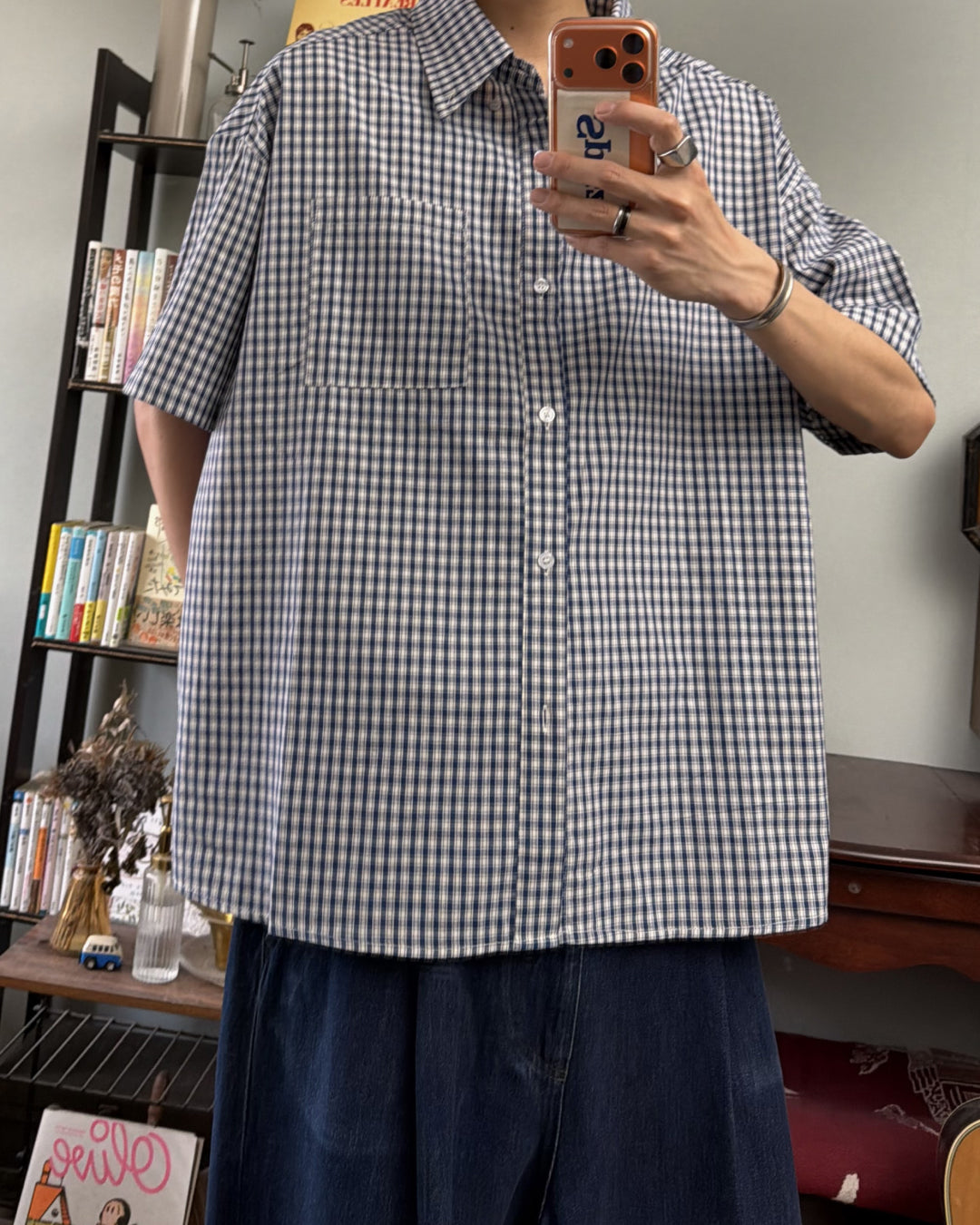 カラーチェックシャツ RR0278