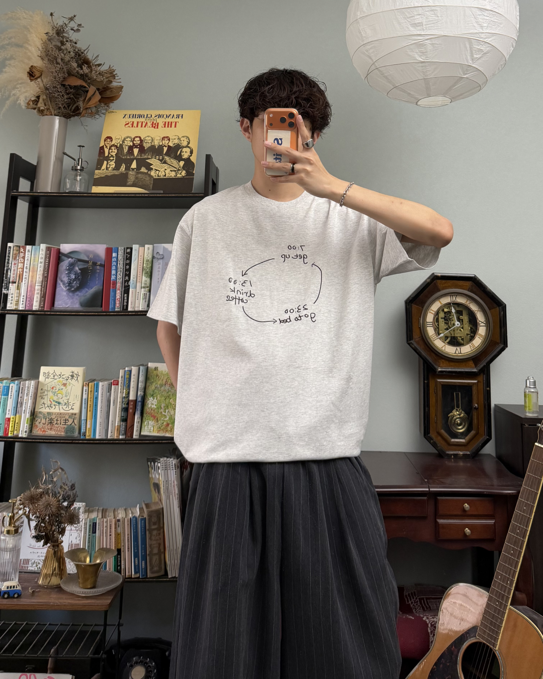 フロントロゴラウンドネックTシャツ RR0286