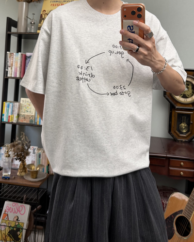 フロントロゴラウンドネックTシャツ RR0286