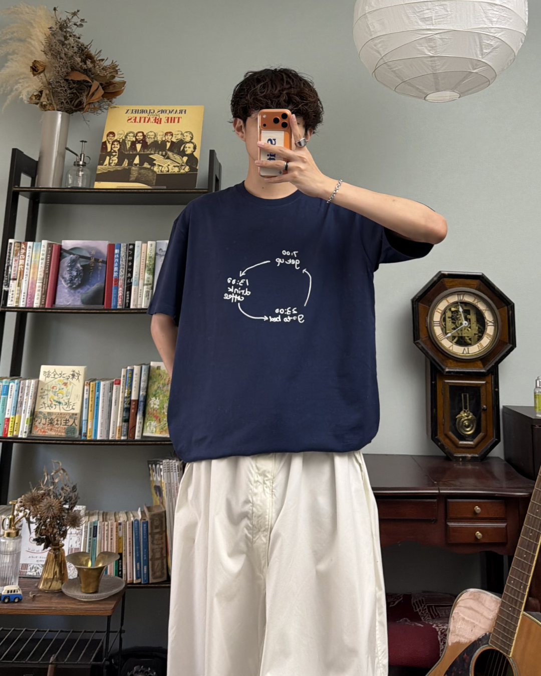 フロントロゴラウンドネックTシャツ RR0286