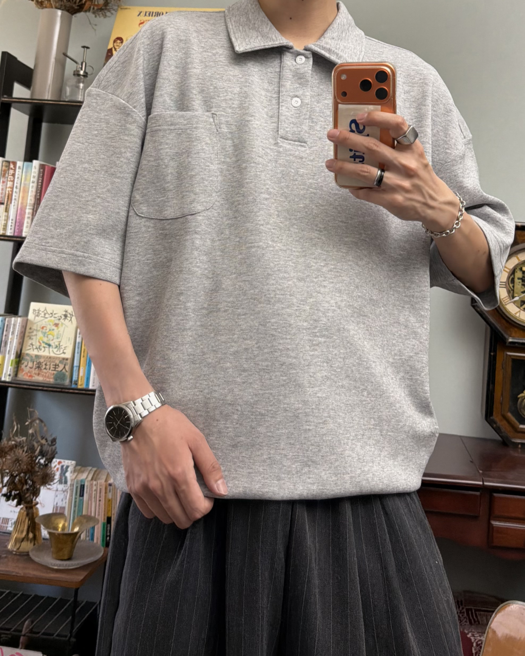 フロントポケットポロTシャツ RR0296