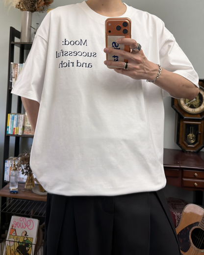 バックプリントロゴTシャツ RR0307