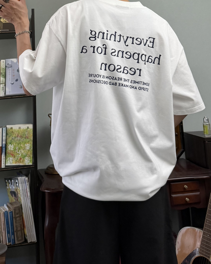 バックプリントロゴTシャツ RR0307