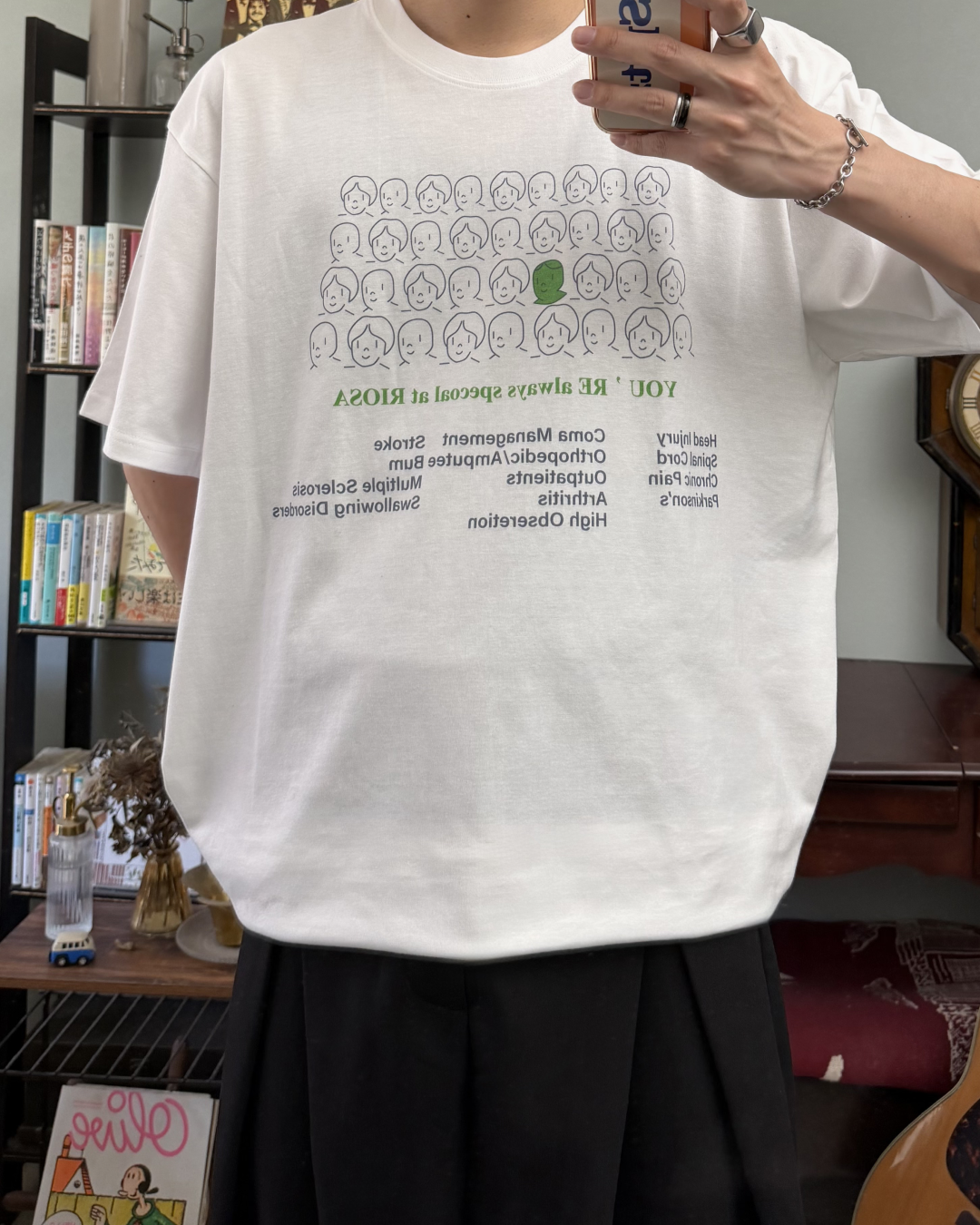 フェイスプリントTシャツ RR0308