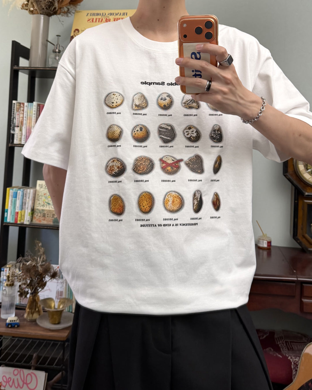 ストーンプリントTシャツ RR0338