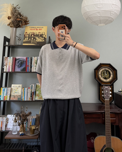 パッチワークトレンディハーフスリーブTシャツ RR0390