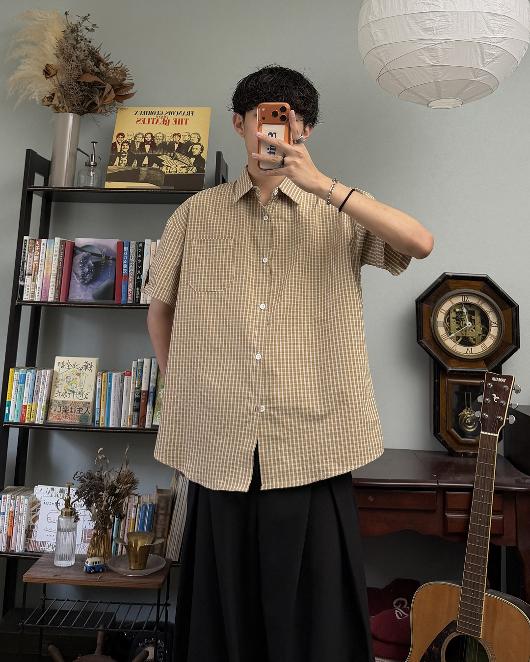 レトロチェックシャツ RR0393