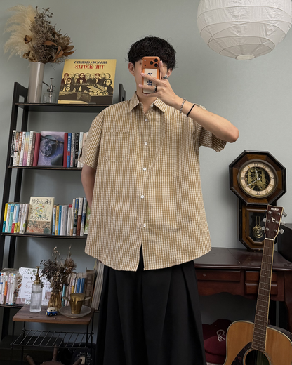 レトロチェックシャツ RR0393