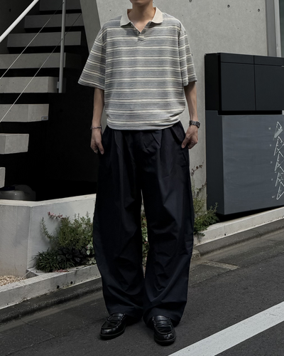 バイカラーボーダーポロTシャツ RR0396