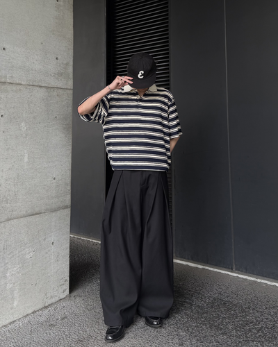 バイカラーボーダーポロTシャツ RR0396